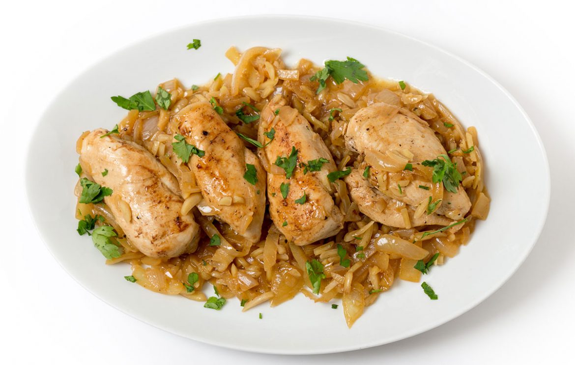 pechuga de pollo en pepitoria